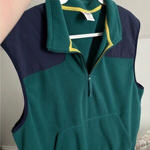 Green And Blue Men Vest